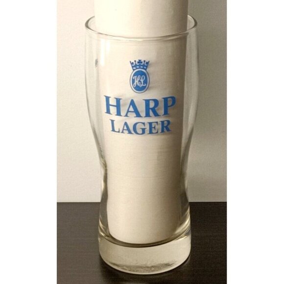 Harp Lager with Crown Logo Vintage RARE Half Pint Glass - Picture 5 of 6